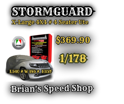 Autotecnica  1/178 - 4WD X-Large Ute  Stormguard  Waterproof   Car Covers  Brians Speed Shop  $369.90 SKU440