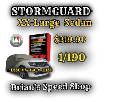 Autotecnica  1/190  X X-Large  5.8m  Stormguard  Waterproof   Car Covers  Brians Speed Shop  $319.90. SKU296
