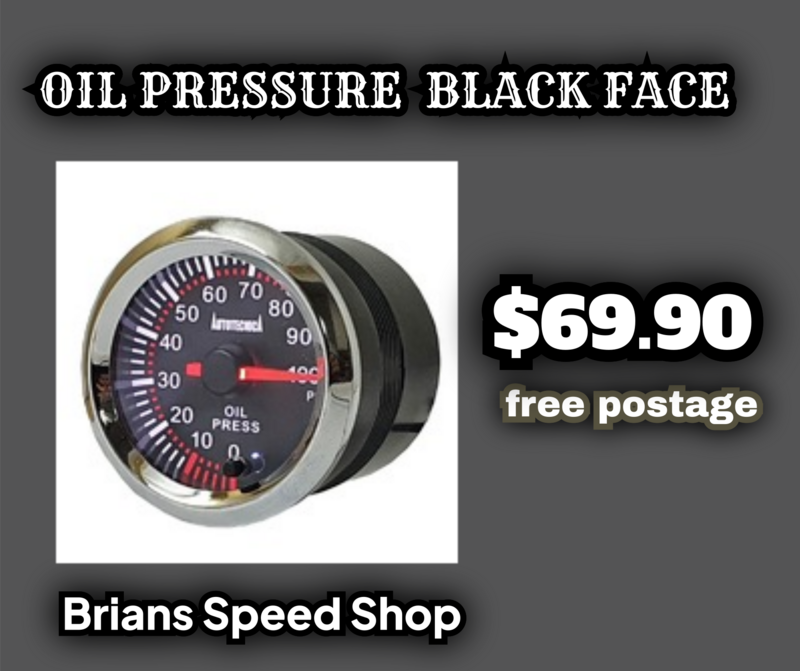 Electronic Analog Oil Pressure Gauge \n \nAll Hardware Provided \n \n7 Colour Selectable