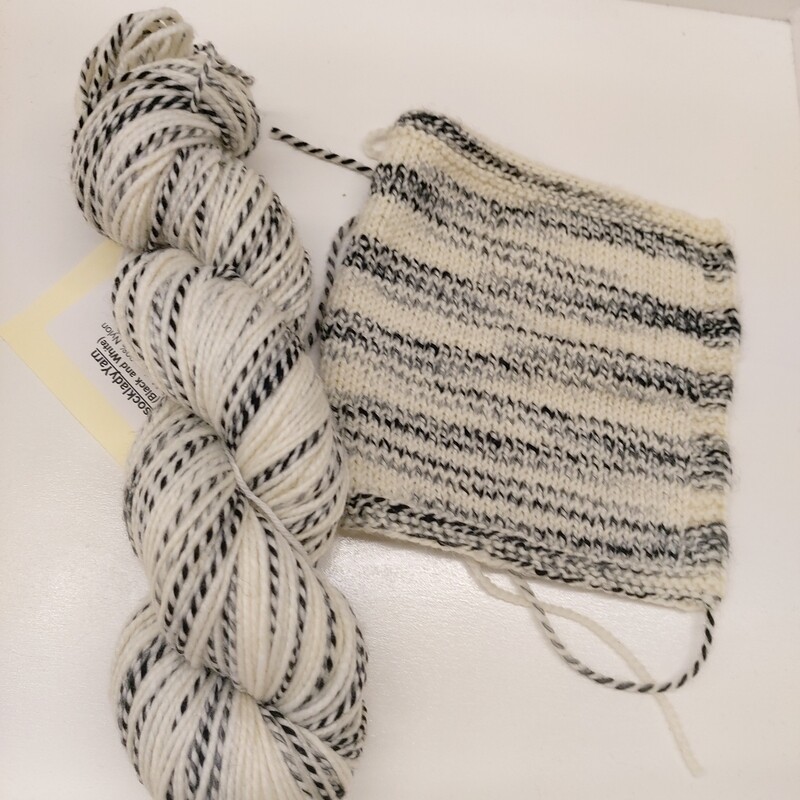 Zebra Sock ( Black and White )