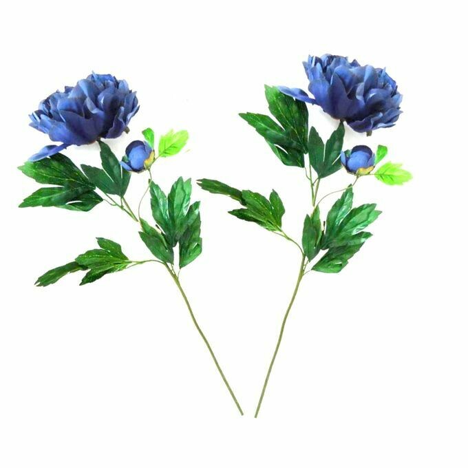 Set Fleurs Artificielles Rose - Bleu