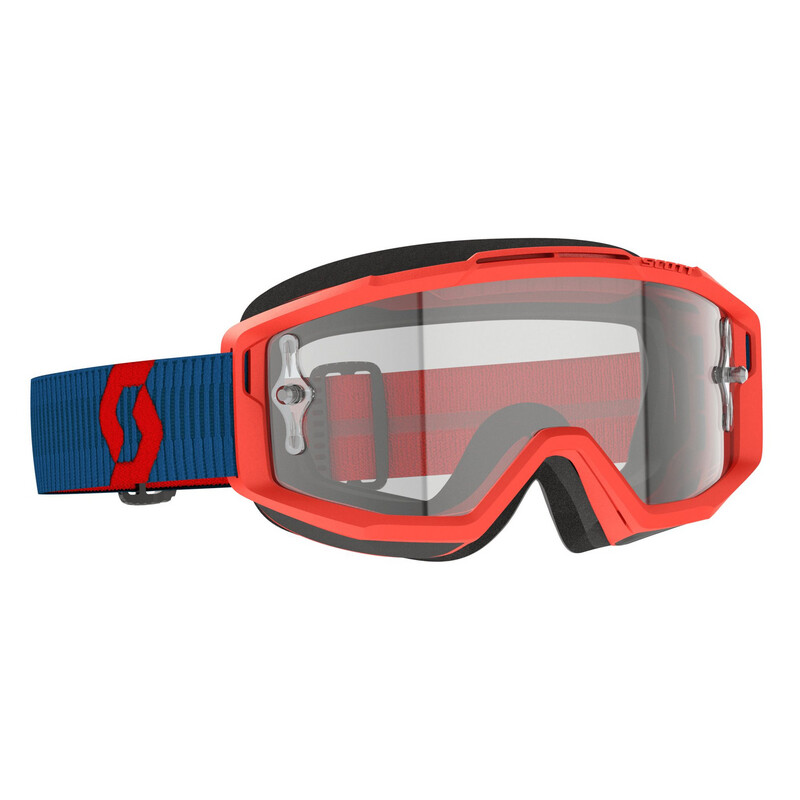 SCOTT SPLIT OTG GOGGLES - Dark Blue/Neon Red