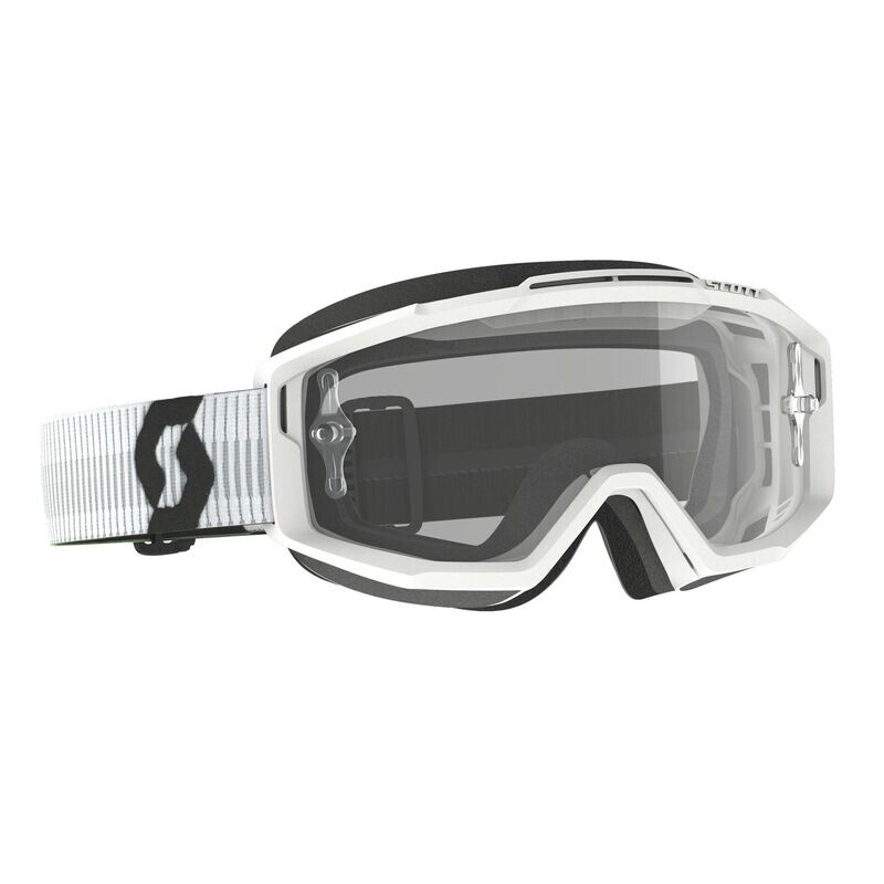 SCOTT SPLIT OTG GOGGLES - White/Clear Works