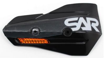 SICASS Black Turn Signal Hand Guard Deflectors - KTM/HQV factory connectors