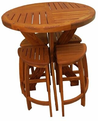 30in Bistro Table and Stool Set (Sunset)