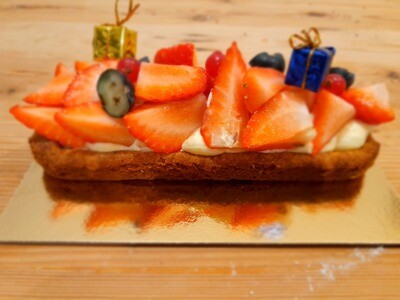 Bretoense Buche 2p Aardbei suikervrij