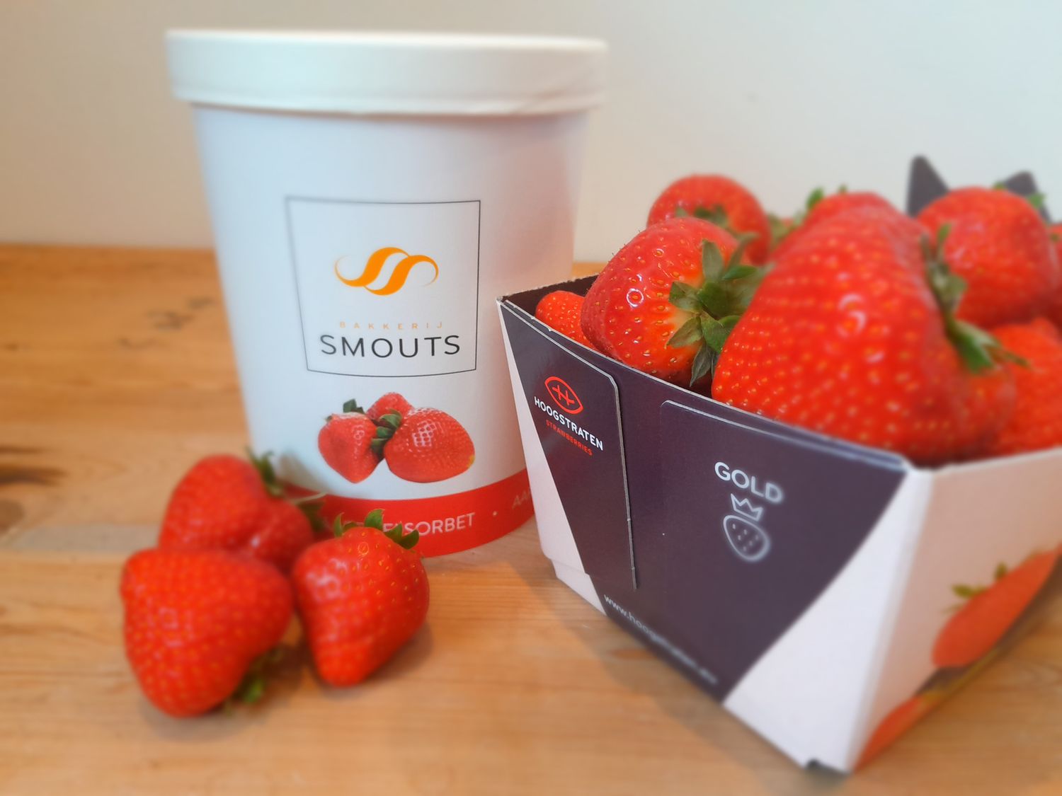 Potje Aardbei Sorbet Groot