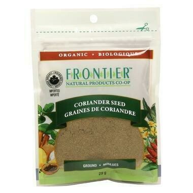 FRONTIER Grd Coriander Seed 29g FRONTIER Grd Coriander Seed 29g