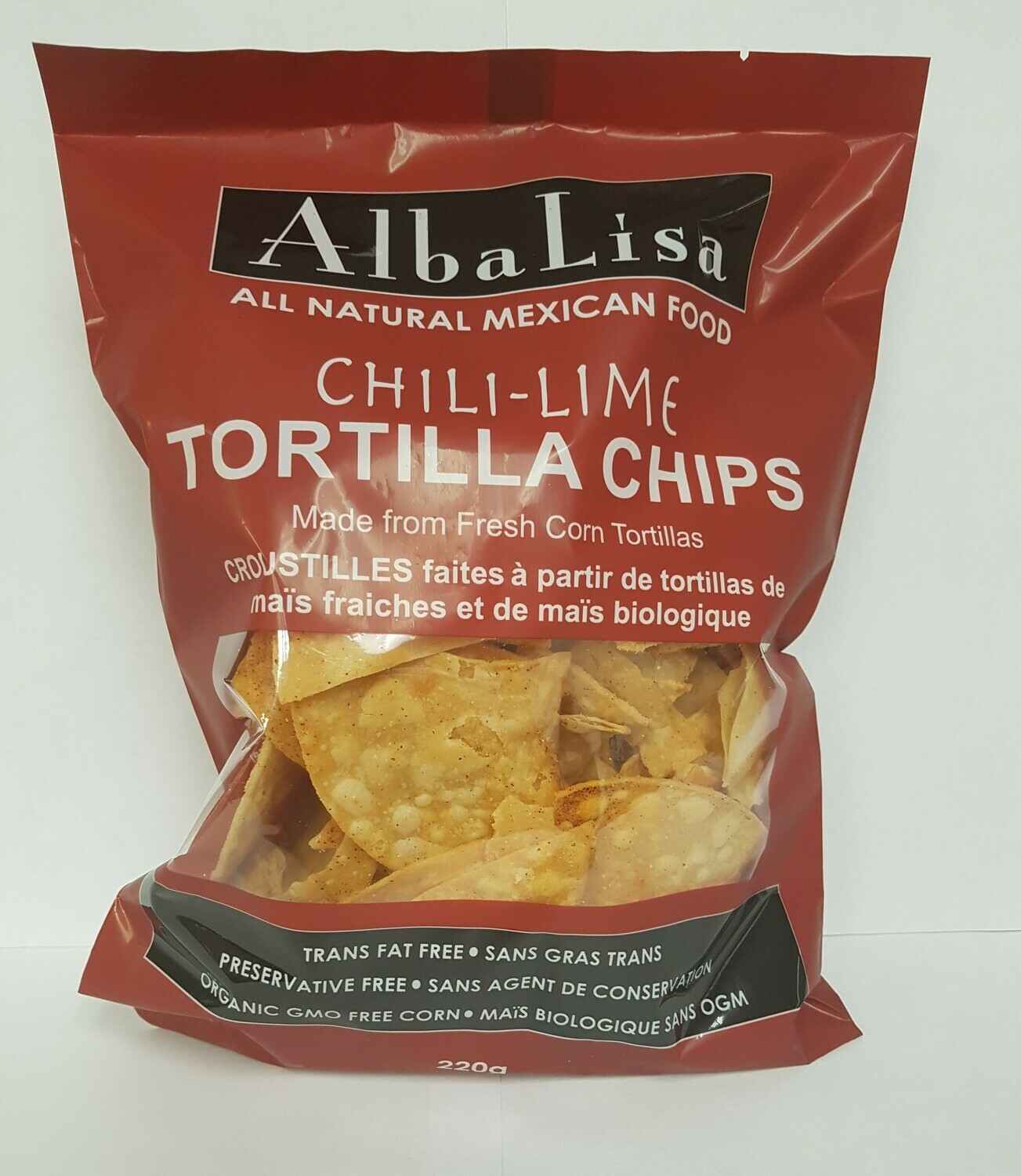 ALBA LISA Chili Lime Tortilla Chips 220g ALBA LISA Chili Lime Tortilla Chips 220g