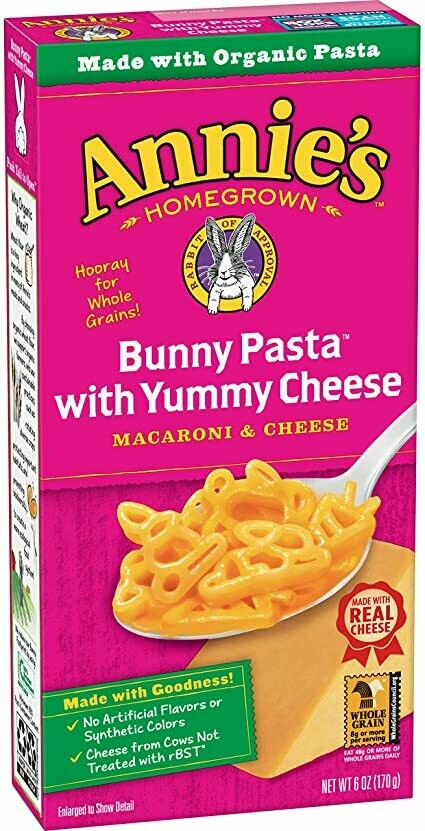 ANNIES Bunny Pasta w Cheese 170g ANNIES Bunny Pasta w Cheese 170g