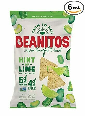 BEANITOS Hint of Lime Bean Chips 142g BEANITOS Hint of Lime Bean Chips 142g