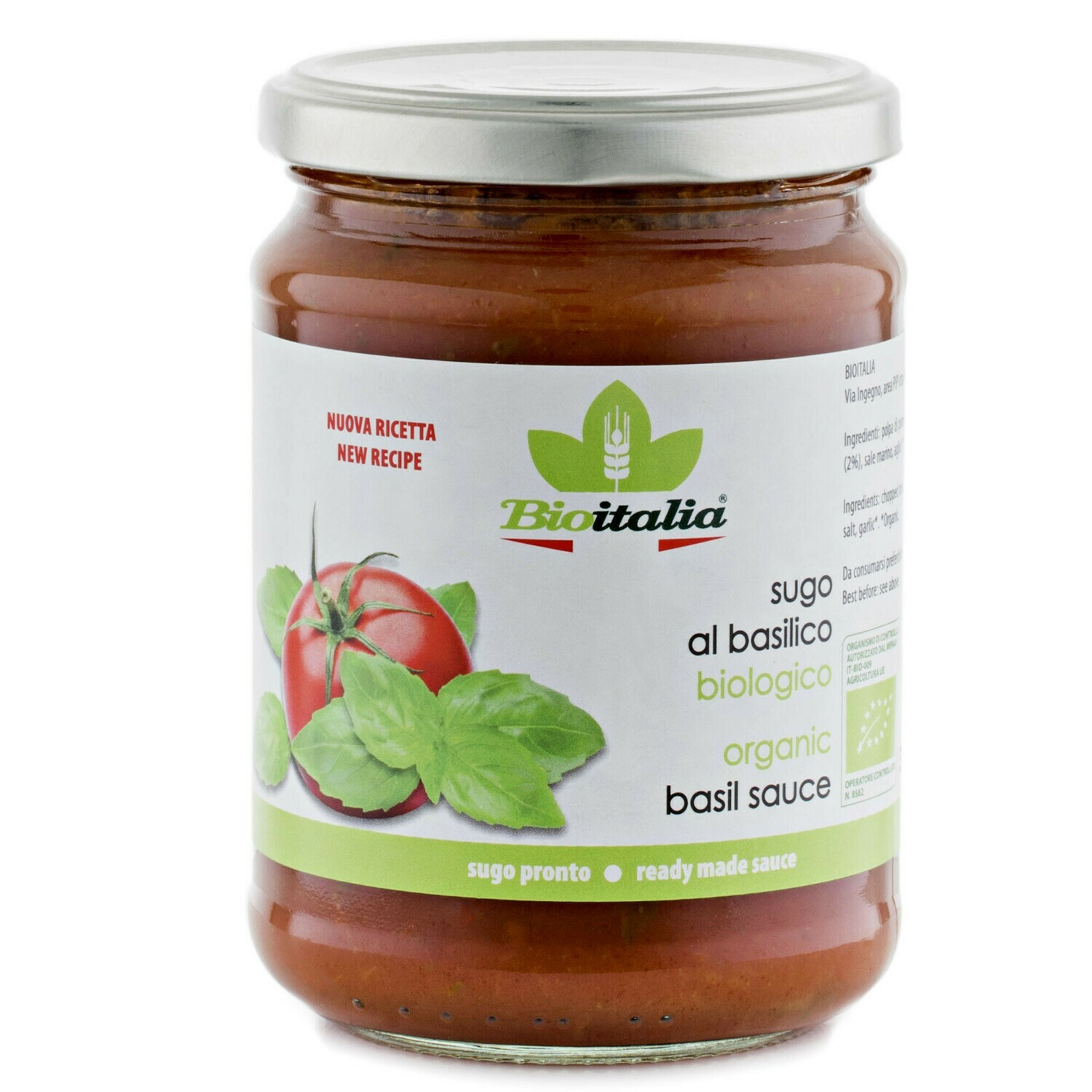 BIOITALIA Basil Sauce 358ml BIOITALIA Basil Sauce 358ml