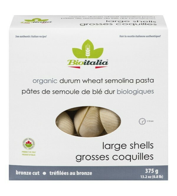 BIOITALIA Large Shell Pasta 375g BIOITALIA Large Shell Pasta 375g