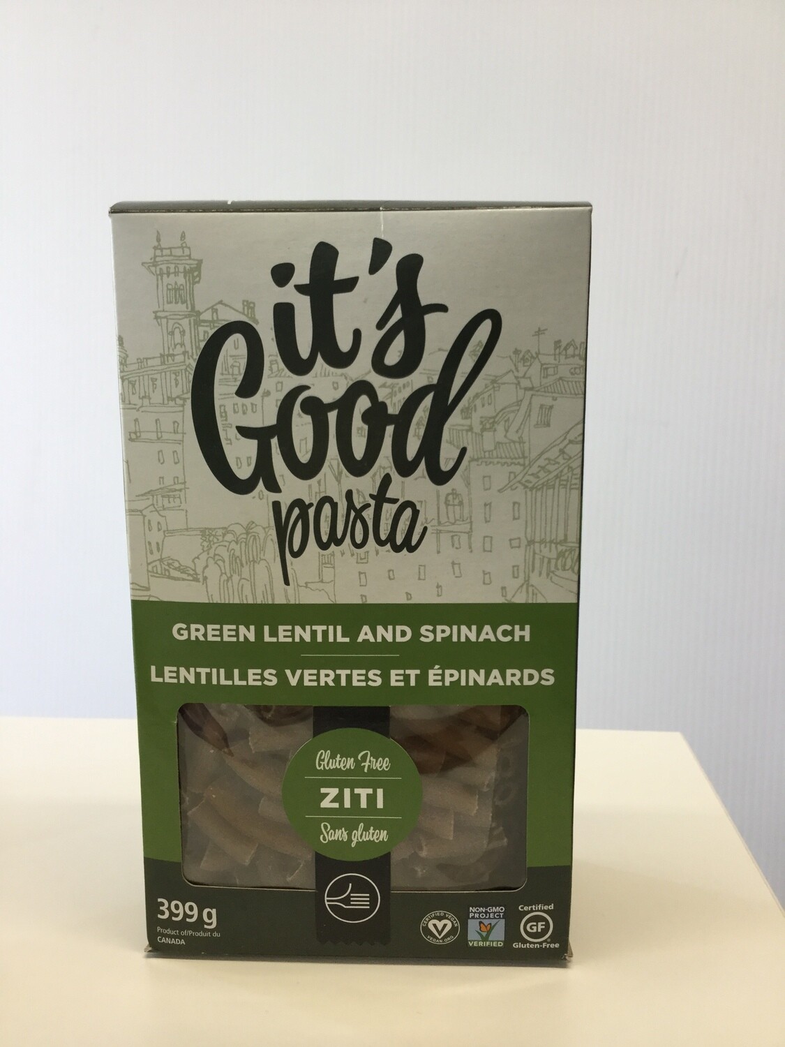 ITS GOOD PASTA Gr Lentil/Spinach 399g ITS GOOD PASTA Gr Lentil/Spinach 399g