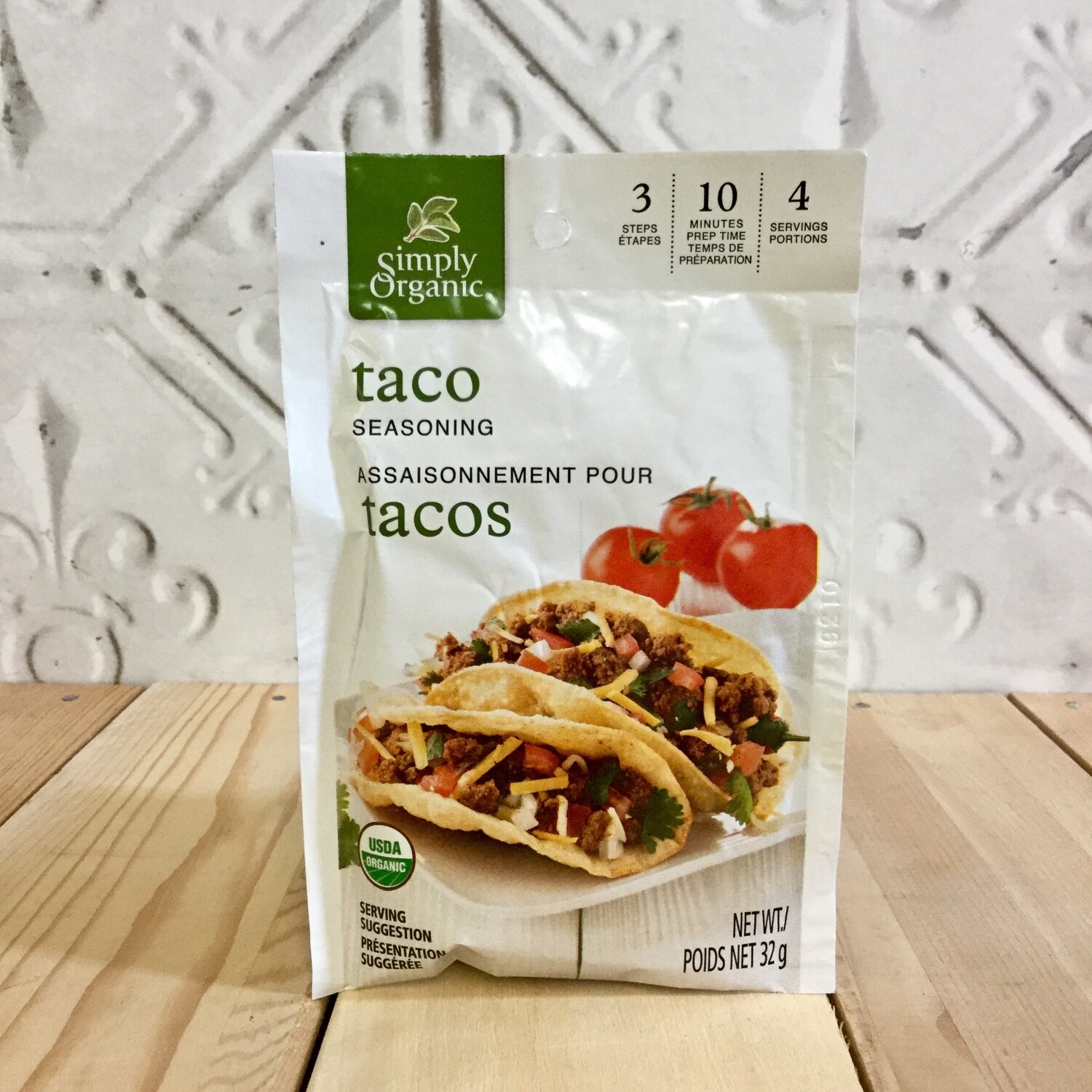 SIMPLY ORGANIC Taco Seasoning 32g SIMPLY ORGANIC Taco Seasoning 32g