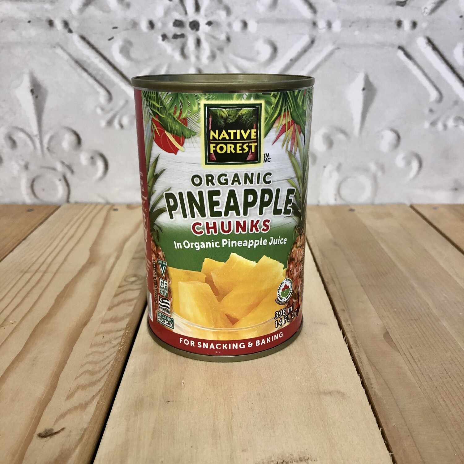 NATIVE FOREST Pineapple Chunks 398mL ORG NATIVE FOREST Pineapple Chunks 398mL ORG