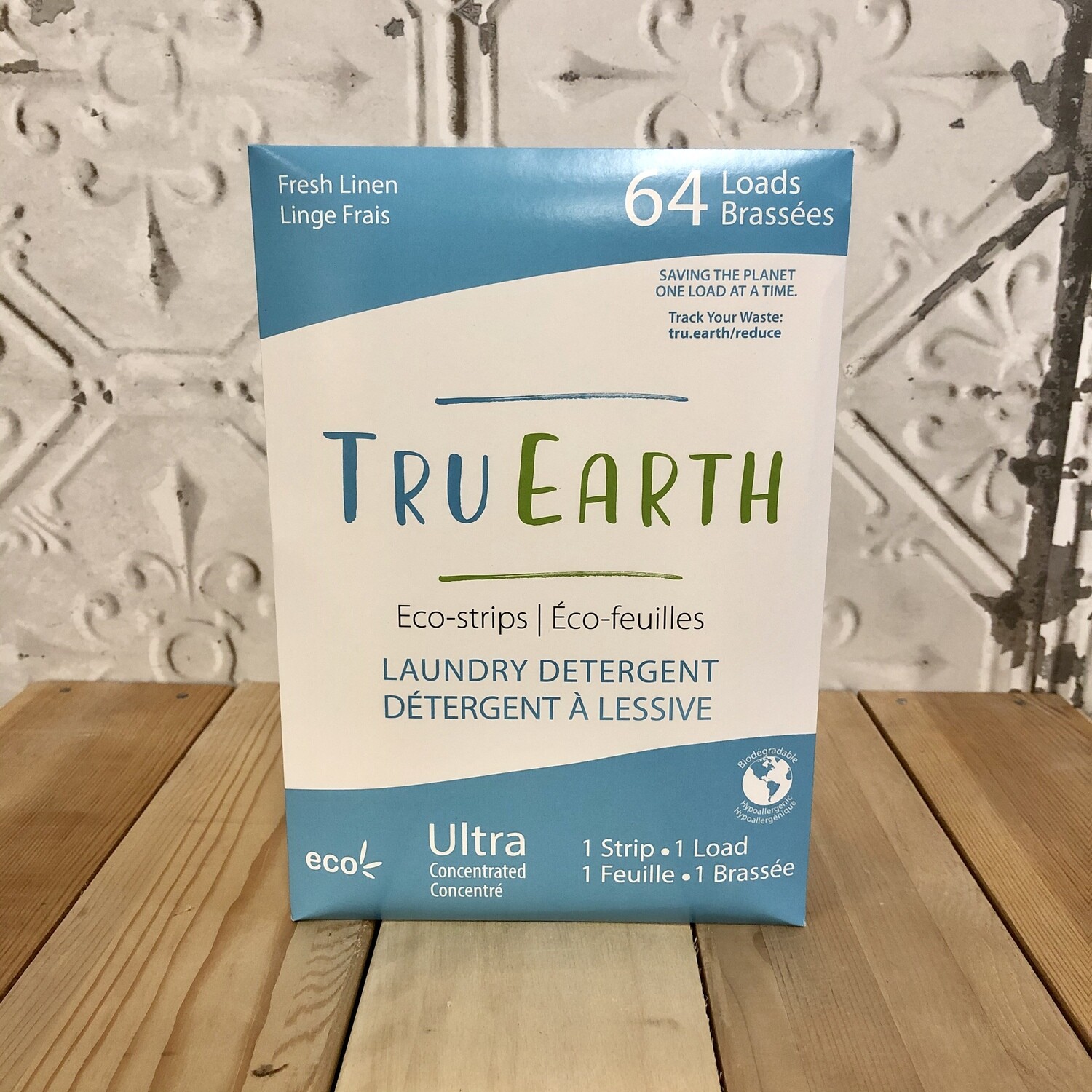 TRU EARTH Laundry Strips Linen 64pk TRU EARTH Laundry Strips Linen 64pk