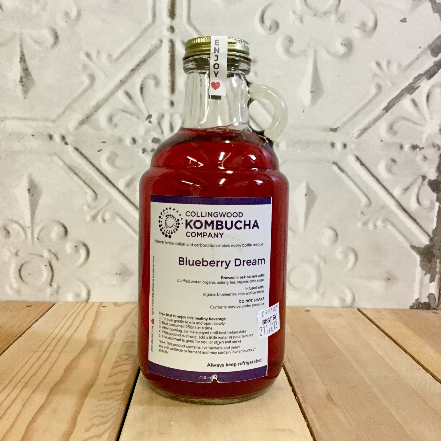 CWOOD KOMBUCHA Blueberry Dream 750ml CWOOD KOMBUCHA Blueberry Dream 750ml
