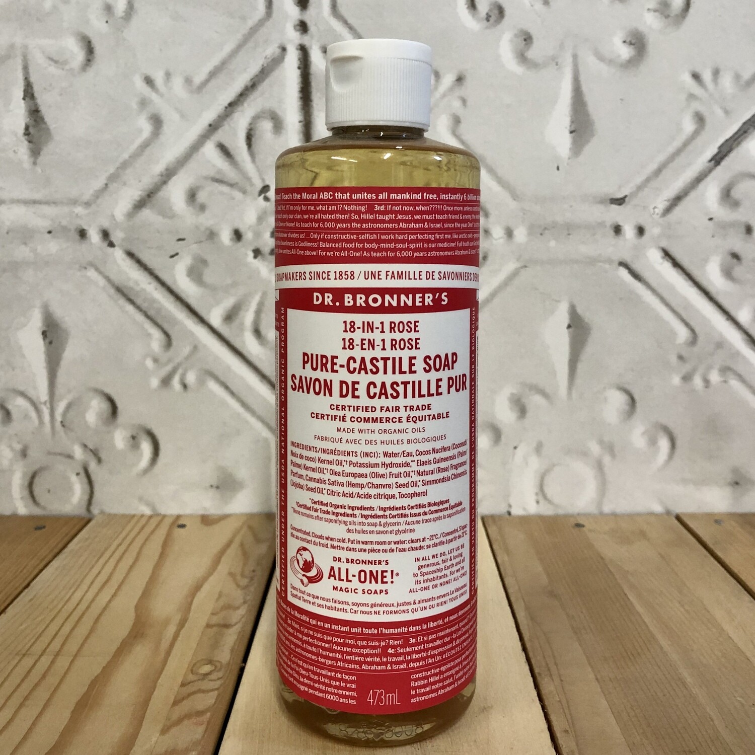 DR BRONNERS Castille 18-in-1 Rose 473ml DR BRONNERS Castille 18-in-1 Rose 473ml