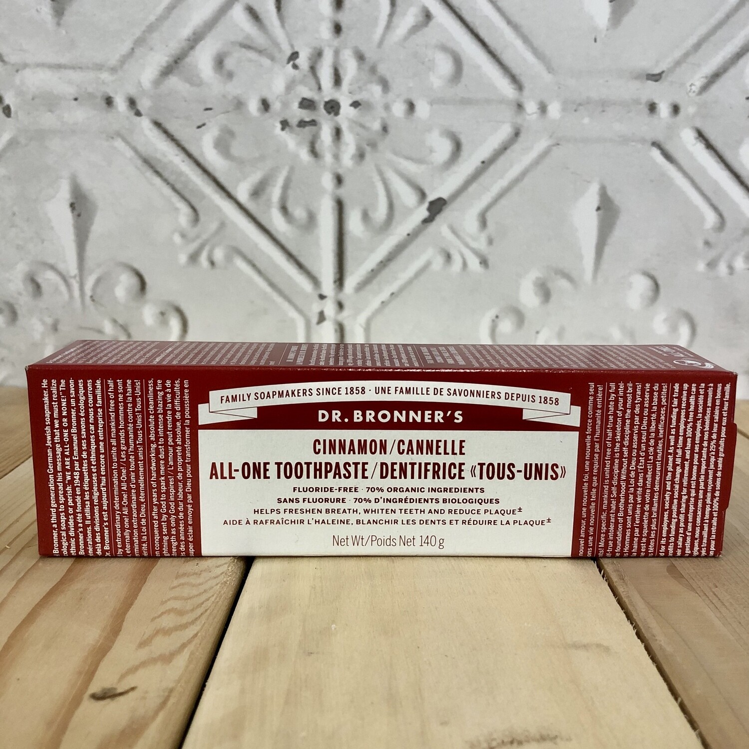 DR.BRONNERS Toothpaste Cinnamon 140g DR.BRONNERS Toothpaste Cinnamon 140g