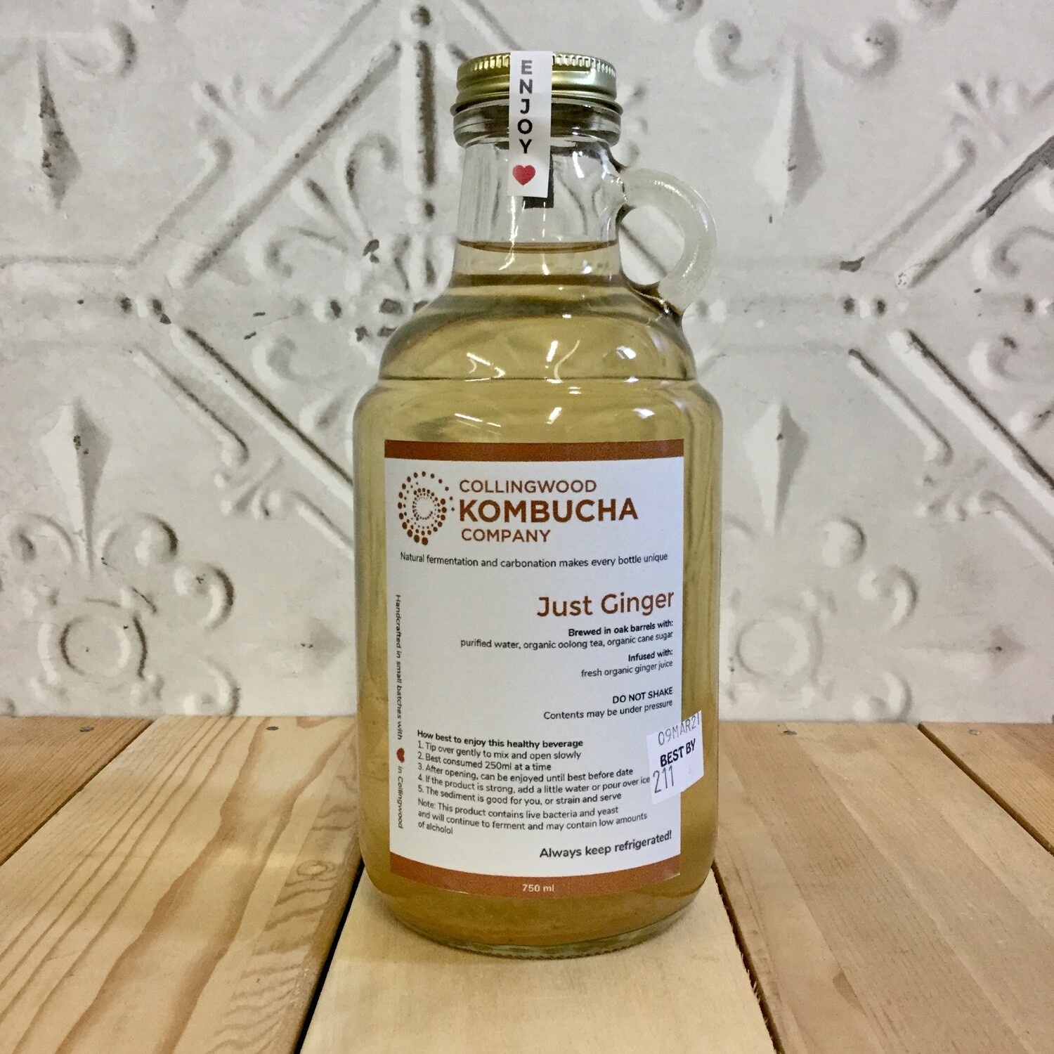 CWOOD KOMBUCHA Just Ginger 750ml CWOOD KOMBUCHA Just Ginger 750ml