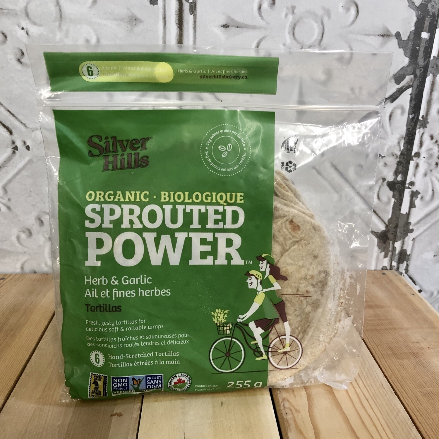 SILVER HILLS Tortilla - Herb & Garlic SILVER HILLS Tortilla - Herb & Garlic