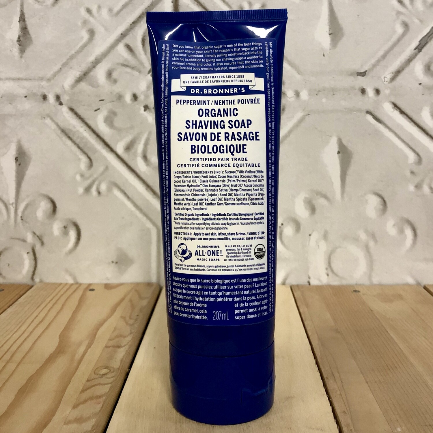 DR.BRONNERS Shaving Soap Peppermint 207ml DR.BRONNERS Shaving Soap Peppermint 207ml