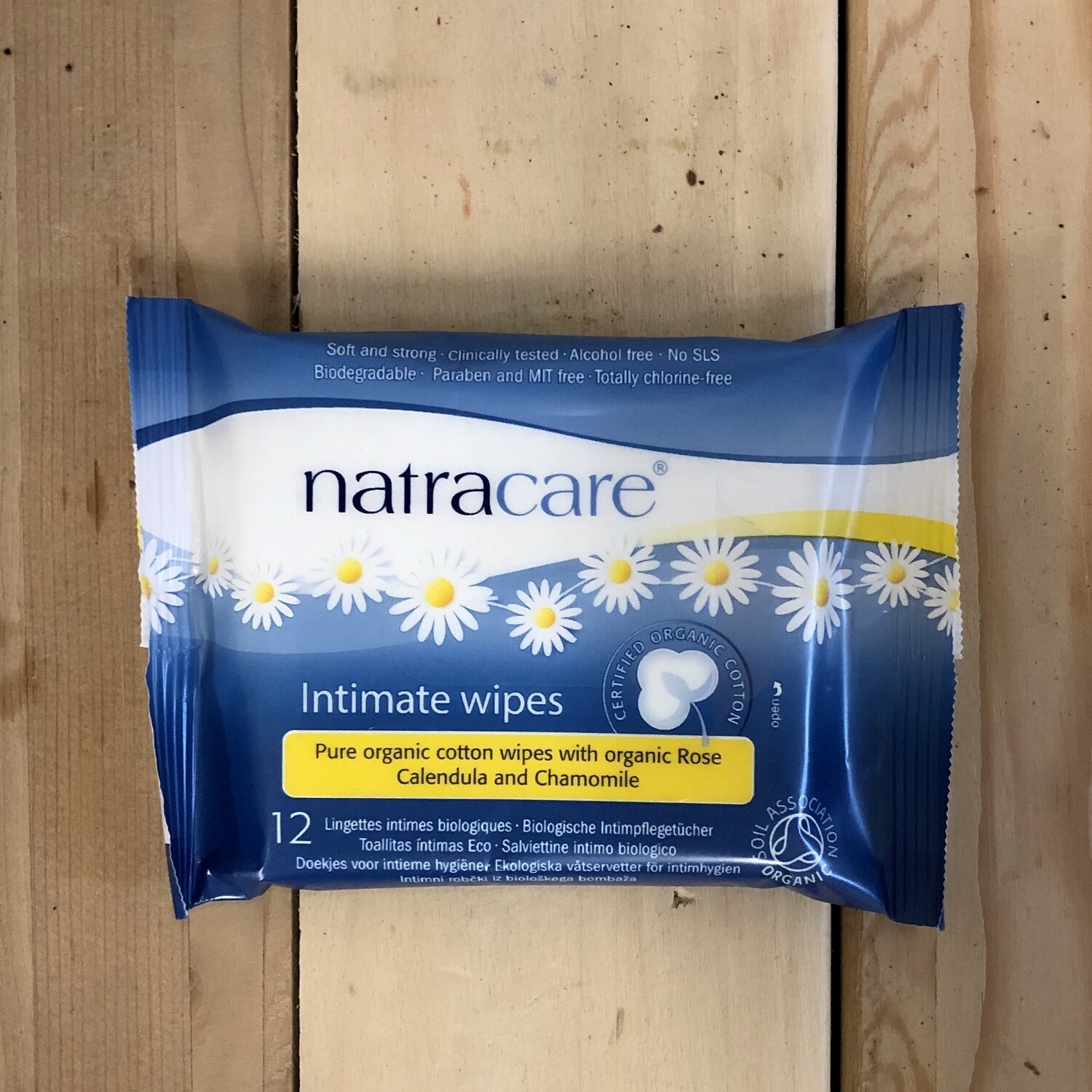 NATRACARE Cotton Intimate Wipes 12pc NATRACARE Cotton Intimate Wipes 12pc