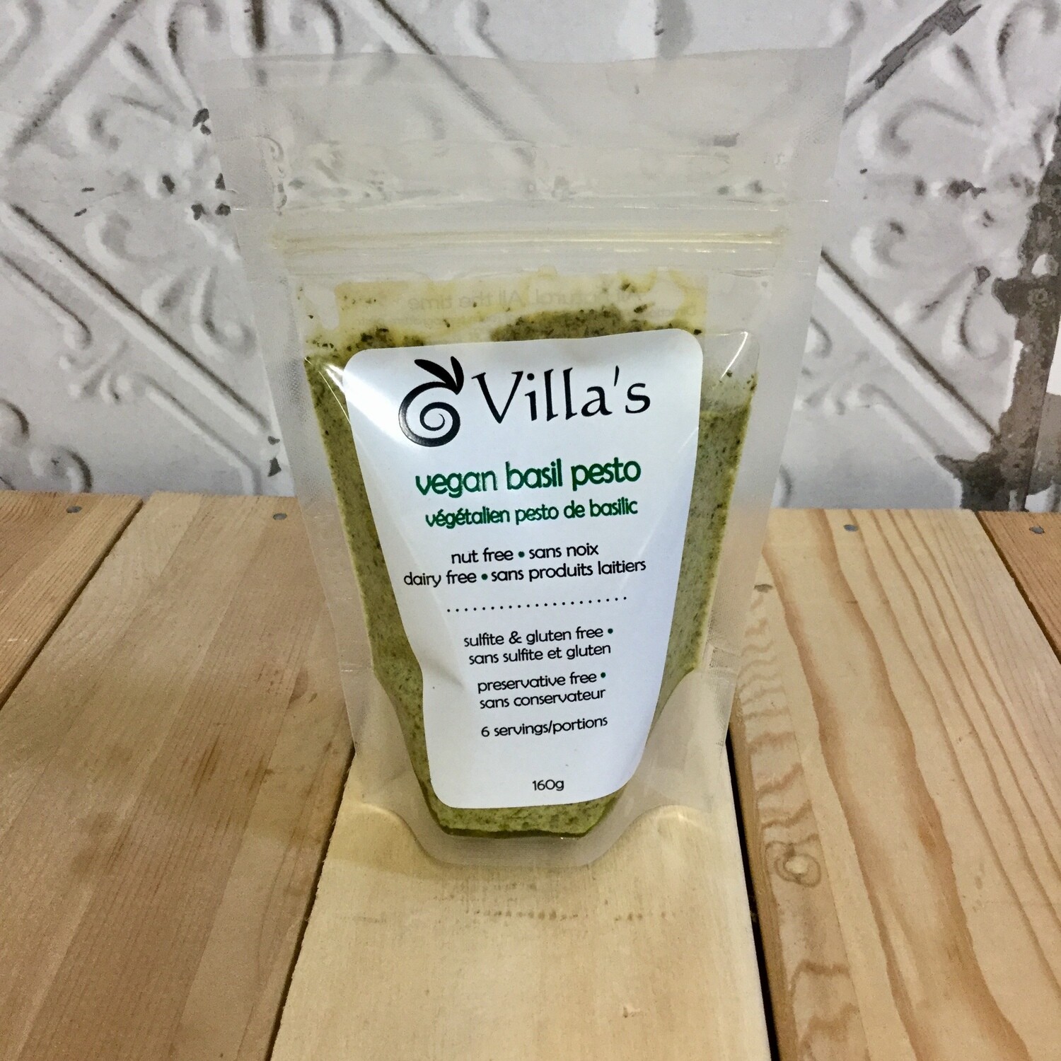 VILLAS Vegan Basil Pesto 160g VILLAS Vegan Basil Pesto 160g