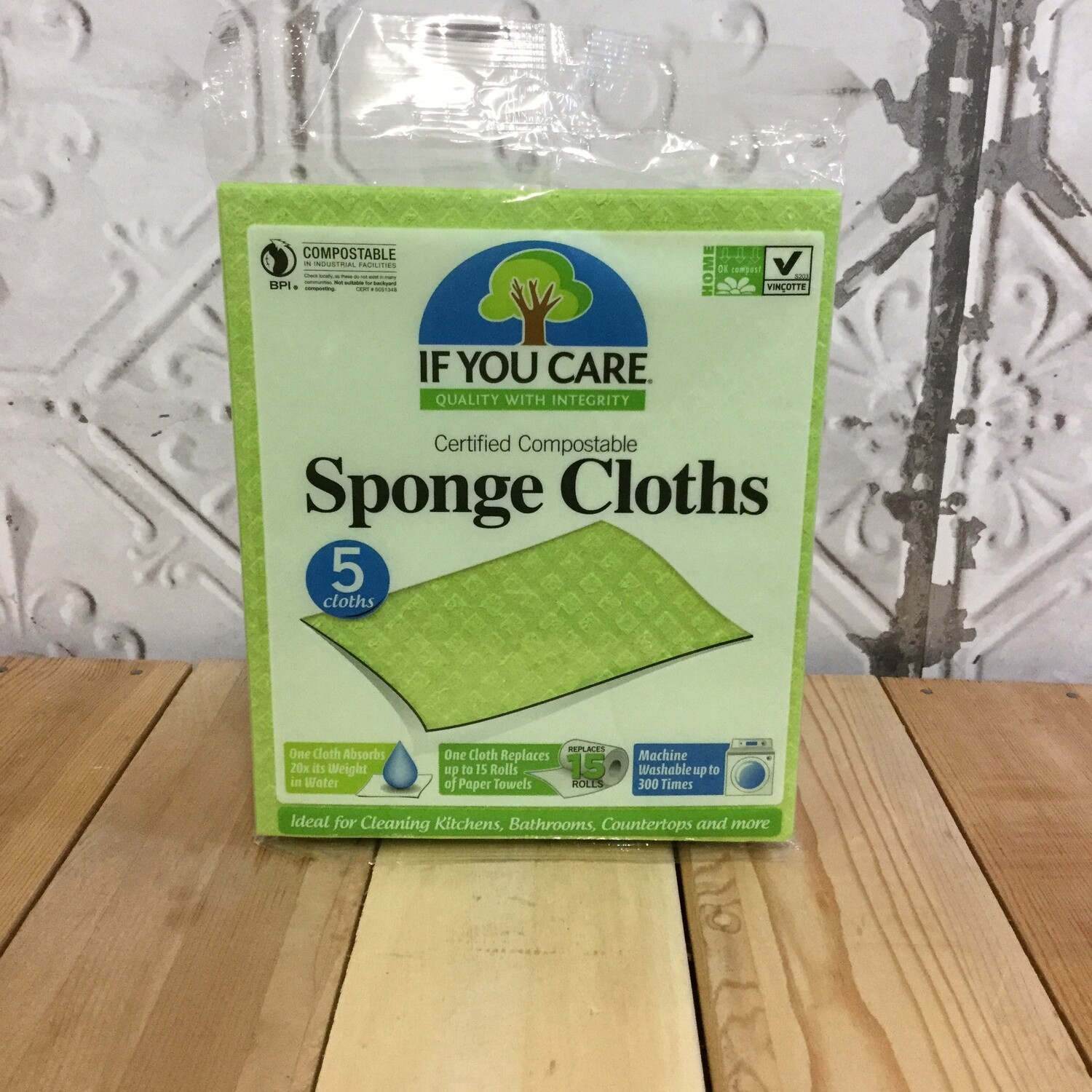 IF YOU CARE Sponge Cloths 5pk IF YOU CARE Sponge Cloths 5pk