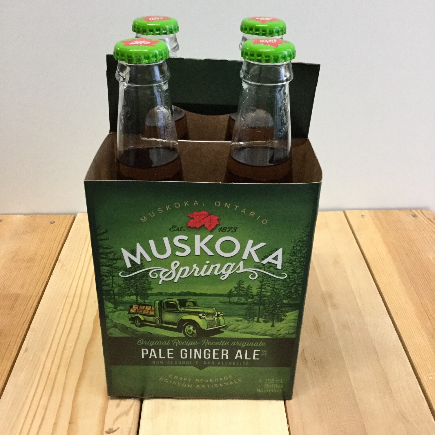 MUSKOKA SPRINGS Craft Ginger Ale 4 pack MUSKOKA SPRINGS Craft Ginger Ale 4 pack