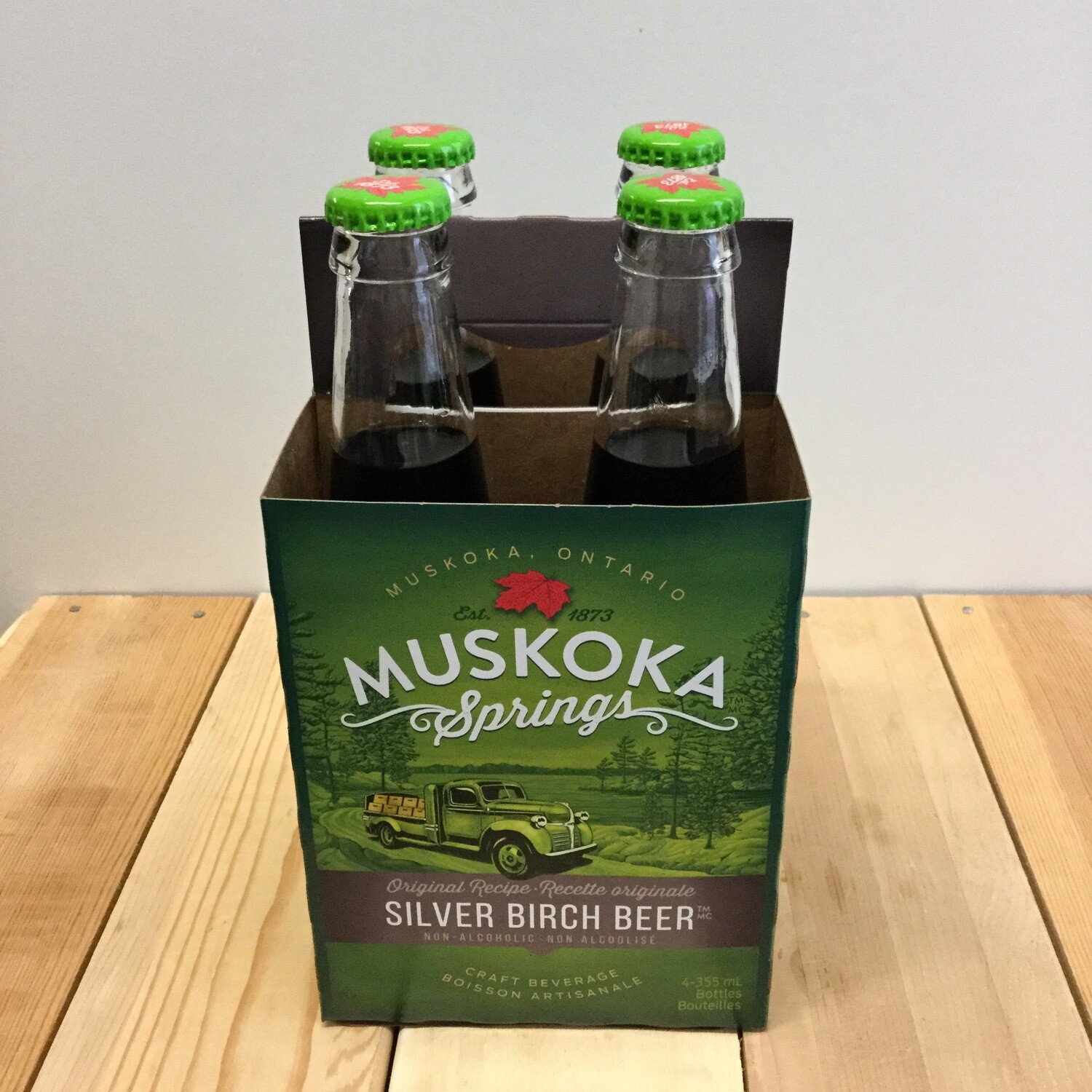 MUSKOKA SPRINGS Silver Birch Beer 4 pack MUSKOKA SPRINGS Silver Birch Beer 4 pack