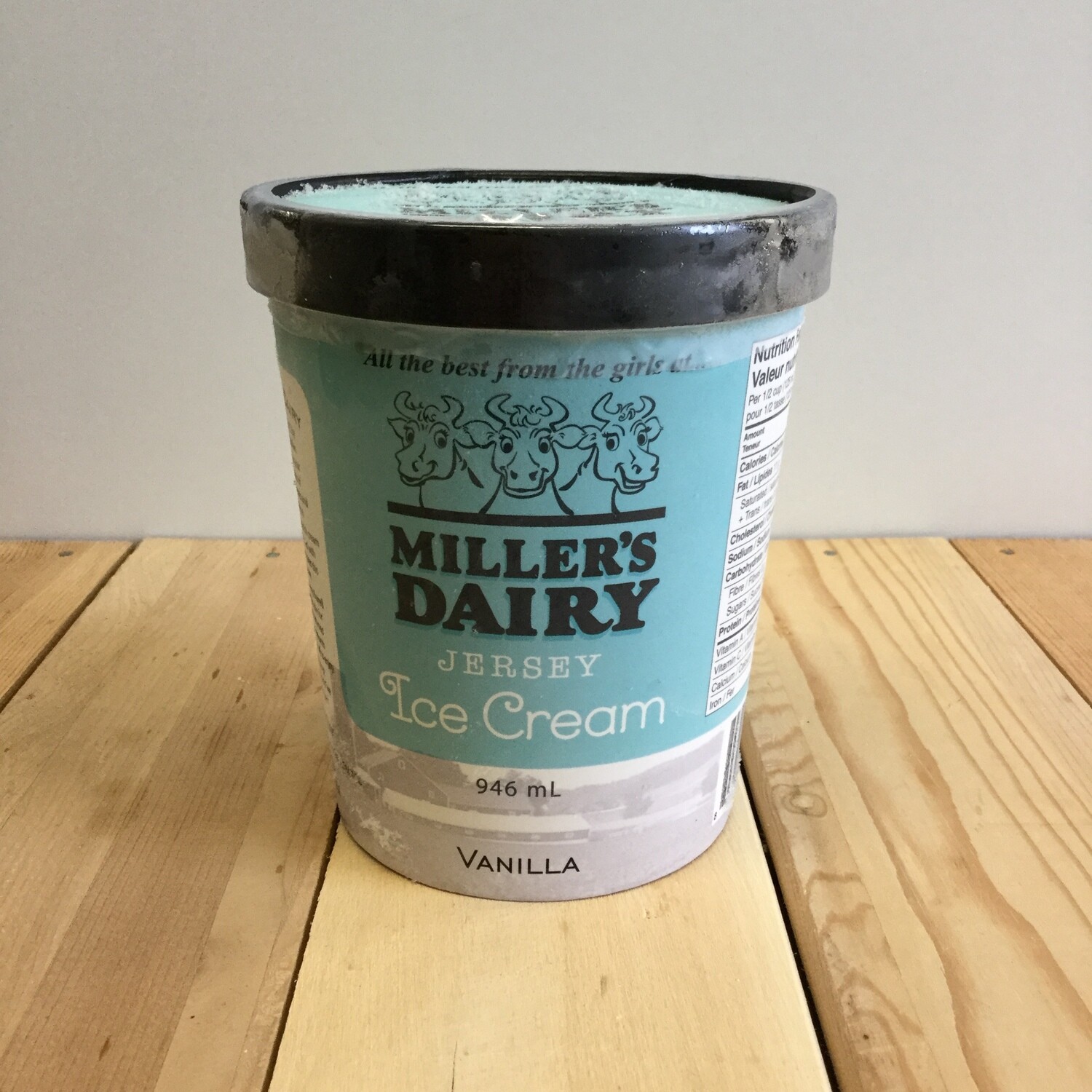 MILLERS Ice Cream Vanilla 946ml MILLERS Ice Cream Vanilla 946ml