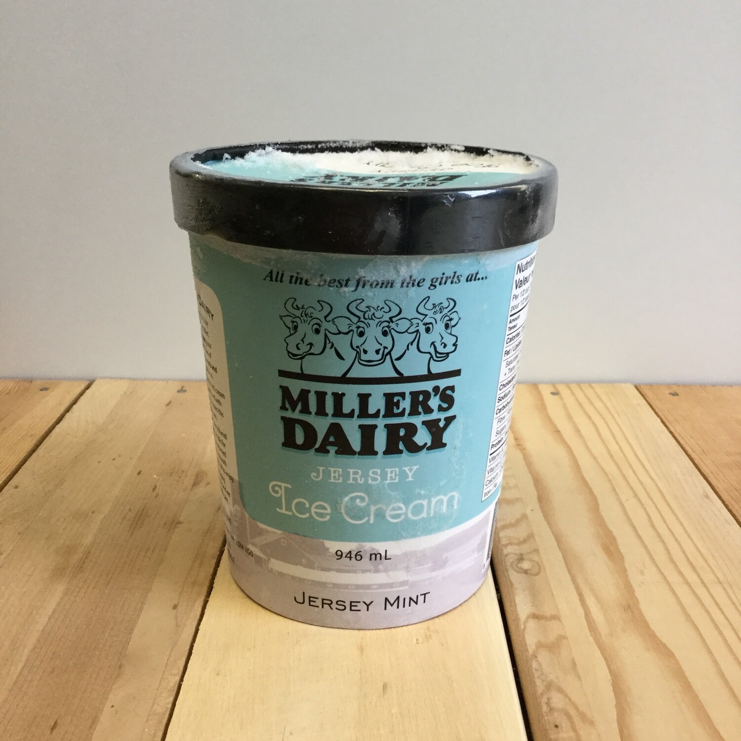 MILLERS Ice Cream Jersey Mint 946ml MILLERS Ice Cream Jersey Mint 946ml