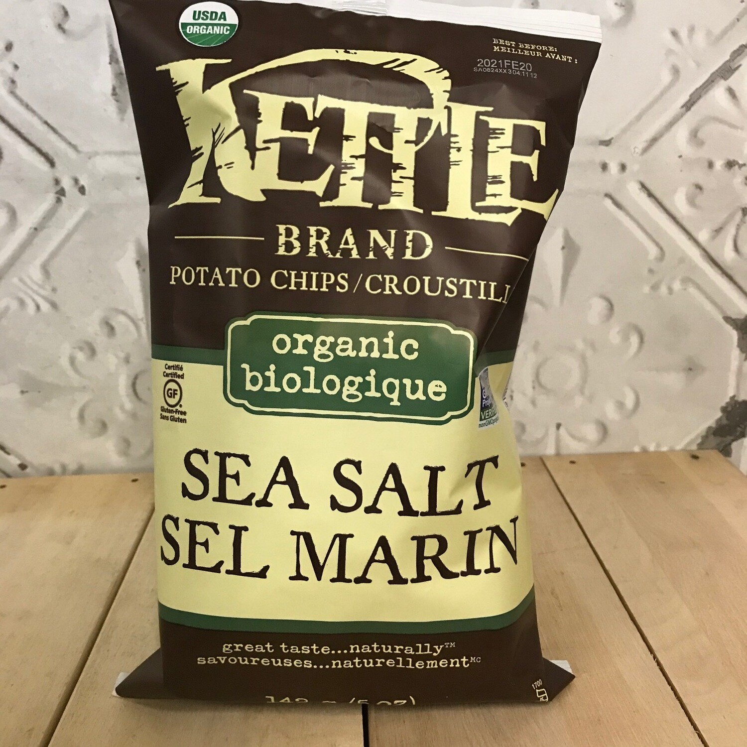 KETTLE BRAND Chips Sea Salt Organic 142g KETTLE BRAND Chips Sea Salt Organic 142g