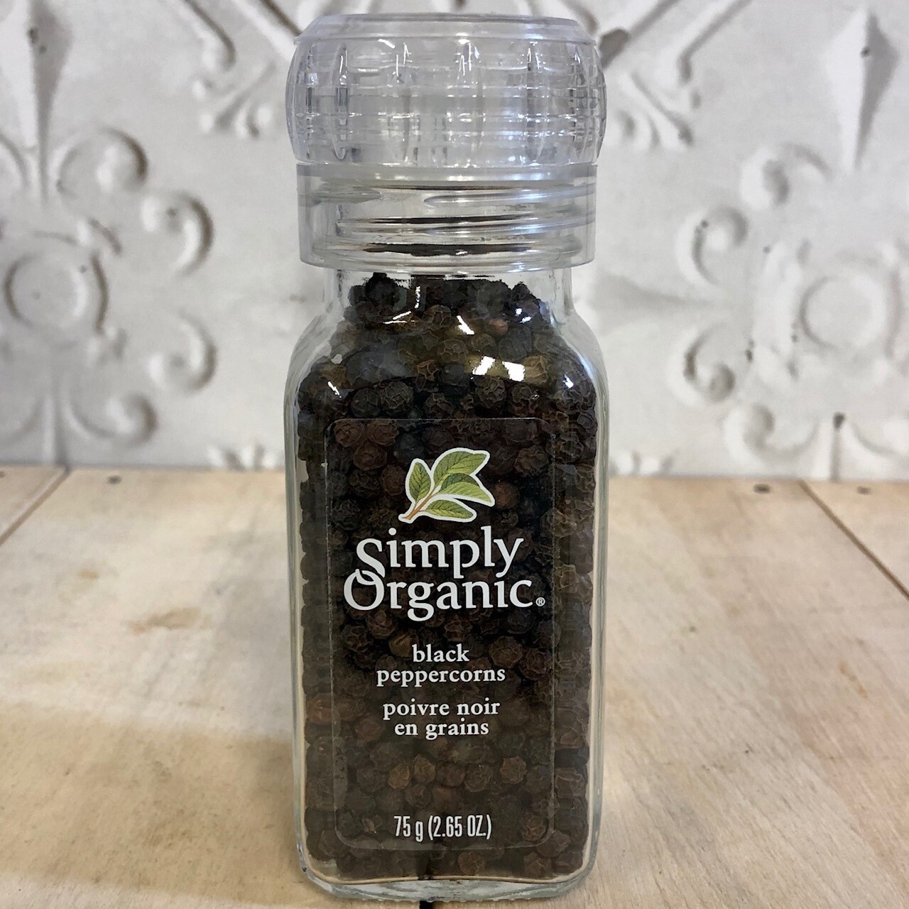 SIMPLY ORGANIC Pepper w Grinder 75g SIMPLY ORGANIC Pepper w Grinder 75g