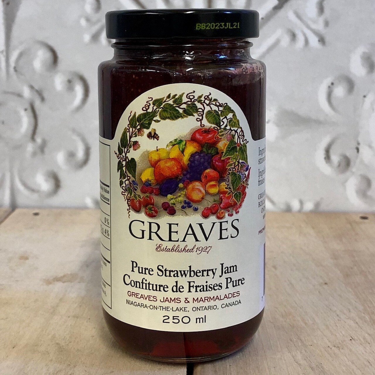 GREAVES Pure Strawberry Jam 250ml GREAVES Pure Strawberry Jam 250ml