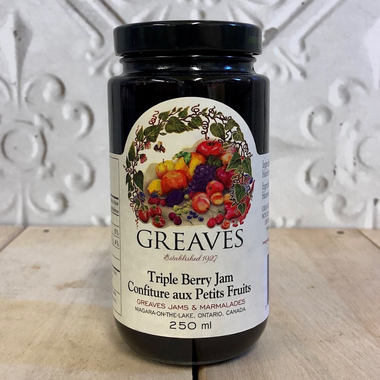 GREAVES Triple Berry Jam 250ml GREAVES Triple Berry Jam 250ml