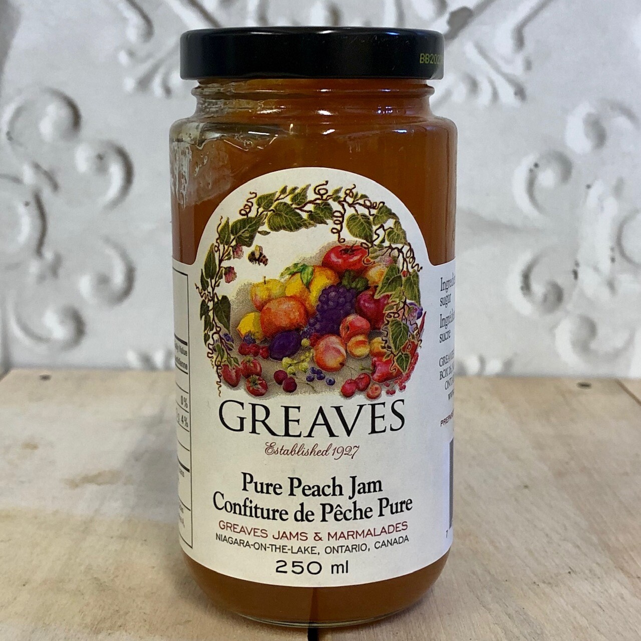 GREAVES Pure Peach Jam 250ml GREAVES Pure Peach Jam 250ml