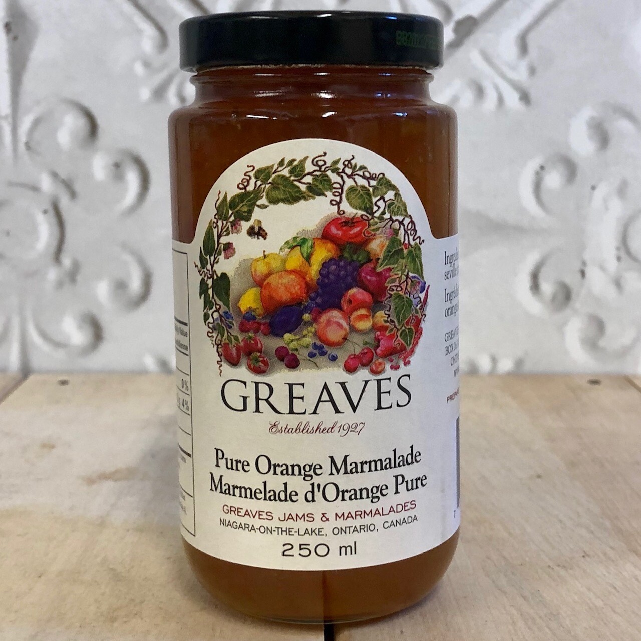 GREAVES Pure Orange Marmalade 250ml GREAVES Pure Orange Marmalade 250ml