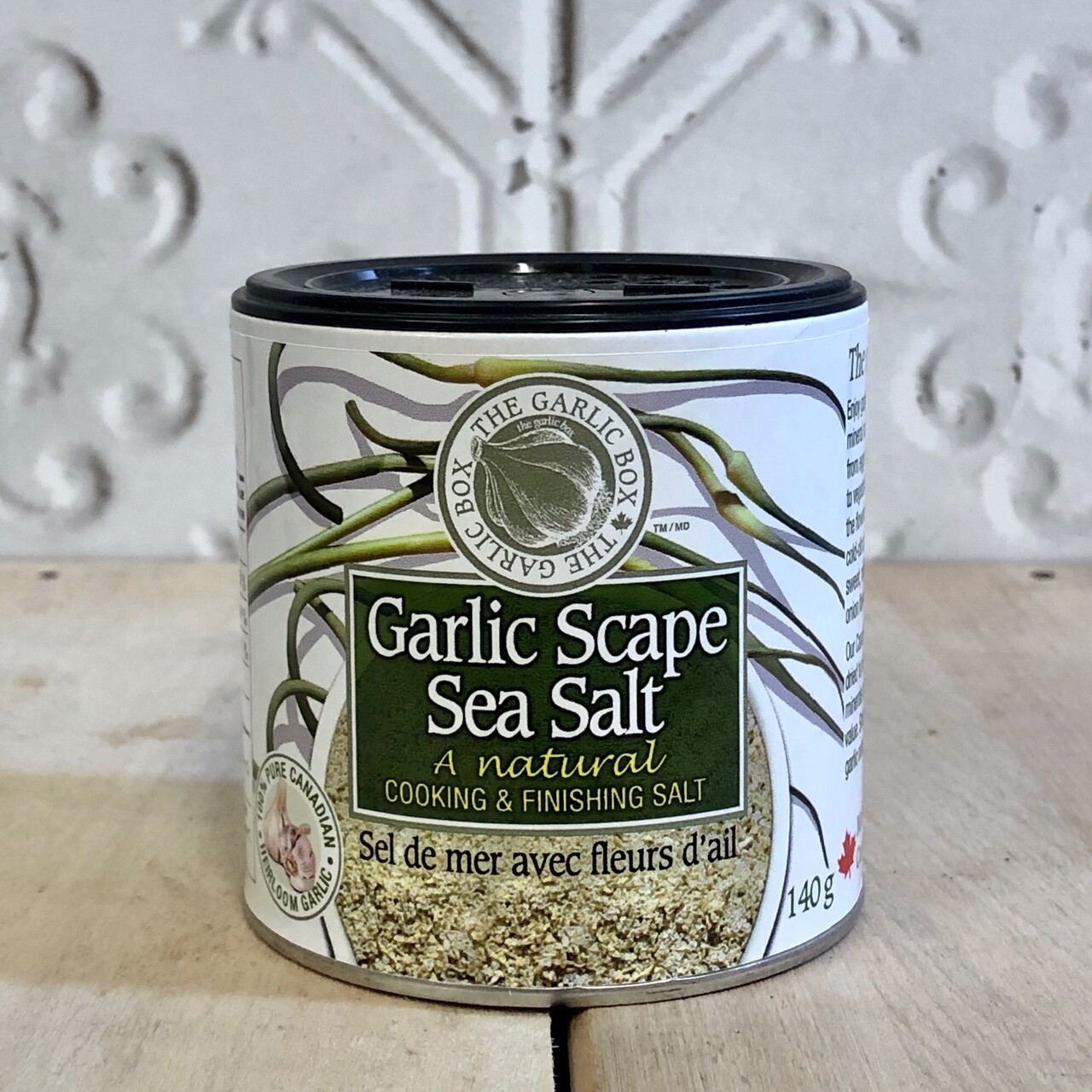 GARLIC BOX Garlic Scape Sea Salt GARLIC BOX Garlic Scape Sea Salt