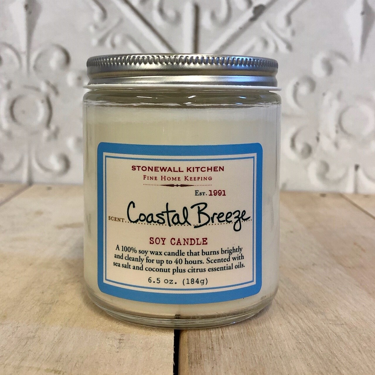 STONEWALL Soy Candle Coastal Breeze 184g STONEWALL Soy Candle Coastal Breeze 184g
