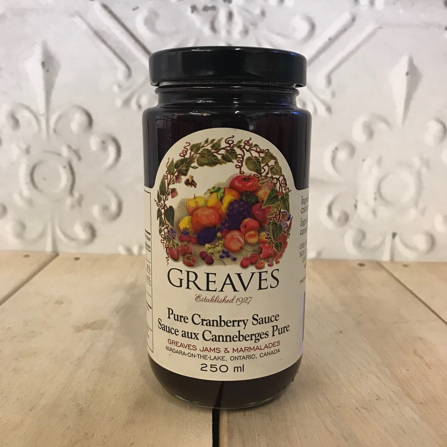 GREAVES Cranberry Sauce 250ml GREAVES Cranberry Sauce 250ml