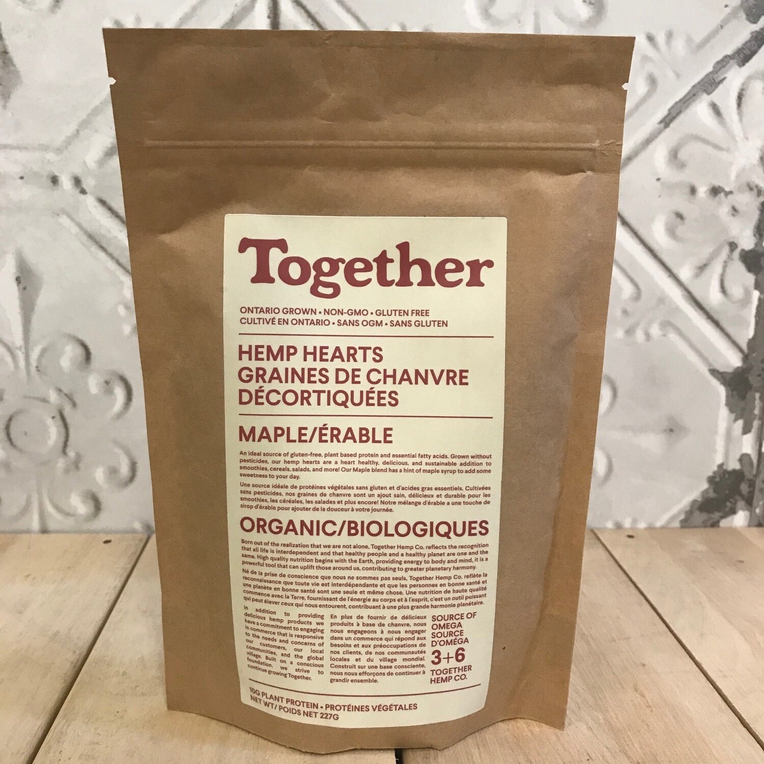 TOGETHER Maple Hemp Hearts 227g TOGETHER Maple Hemp Hearts 227g