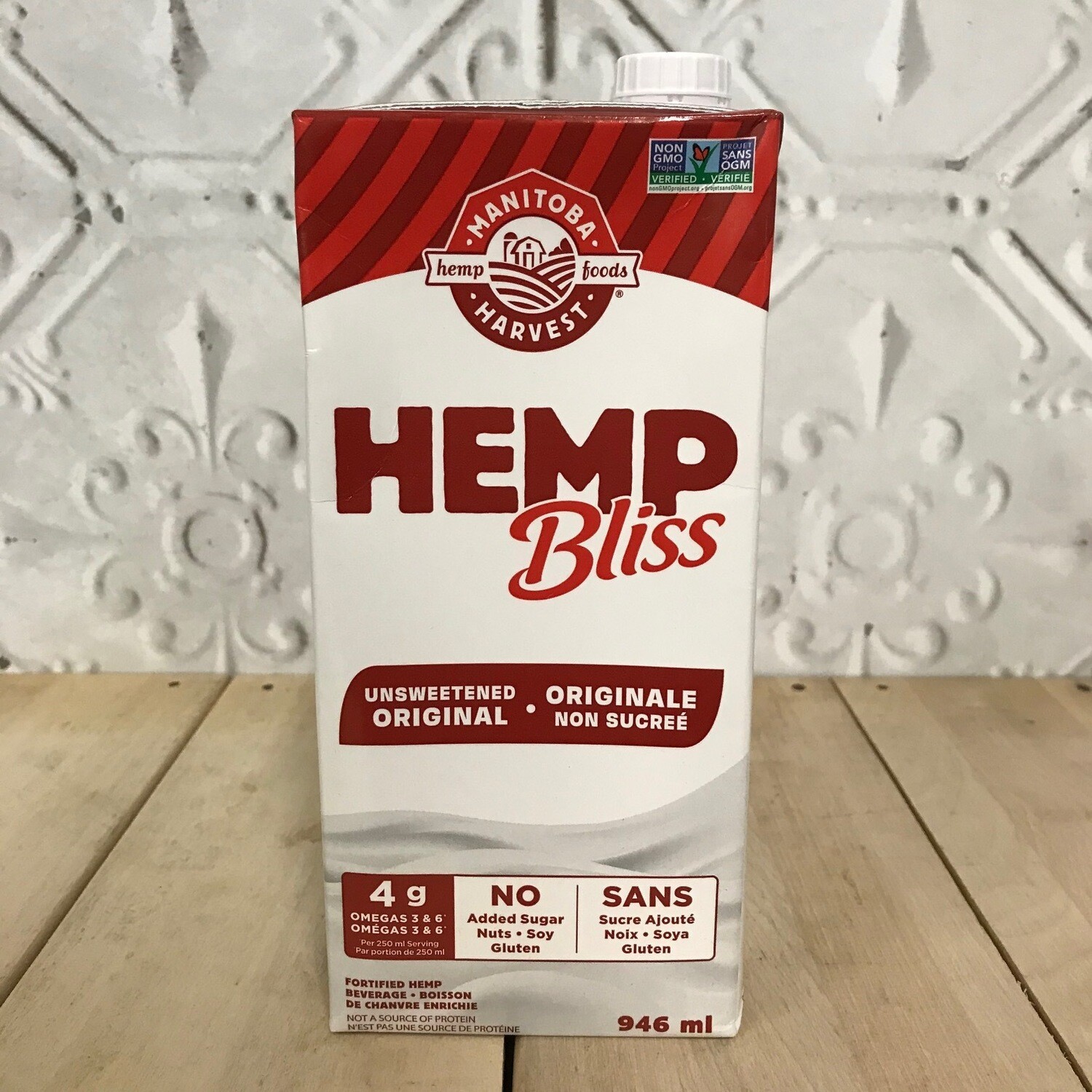 MANITOBA HARVEST Hemp Bliss Unsweetened 946mL MANITOBA HARVEST Hemp Bliss Unsweetened 946mL