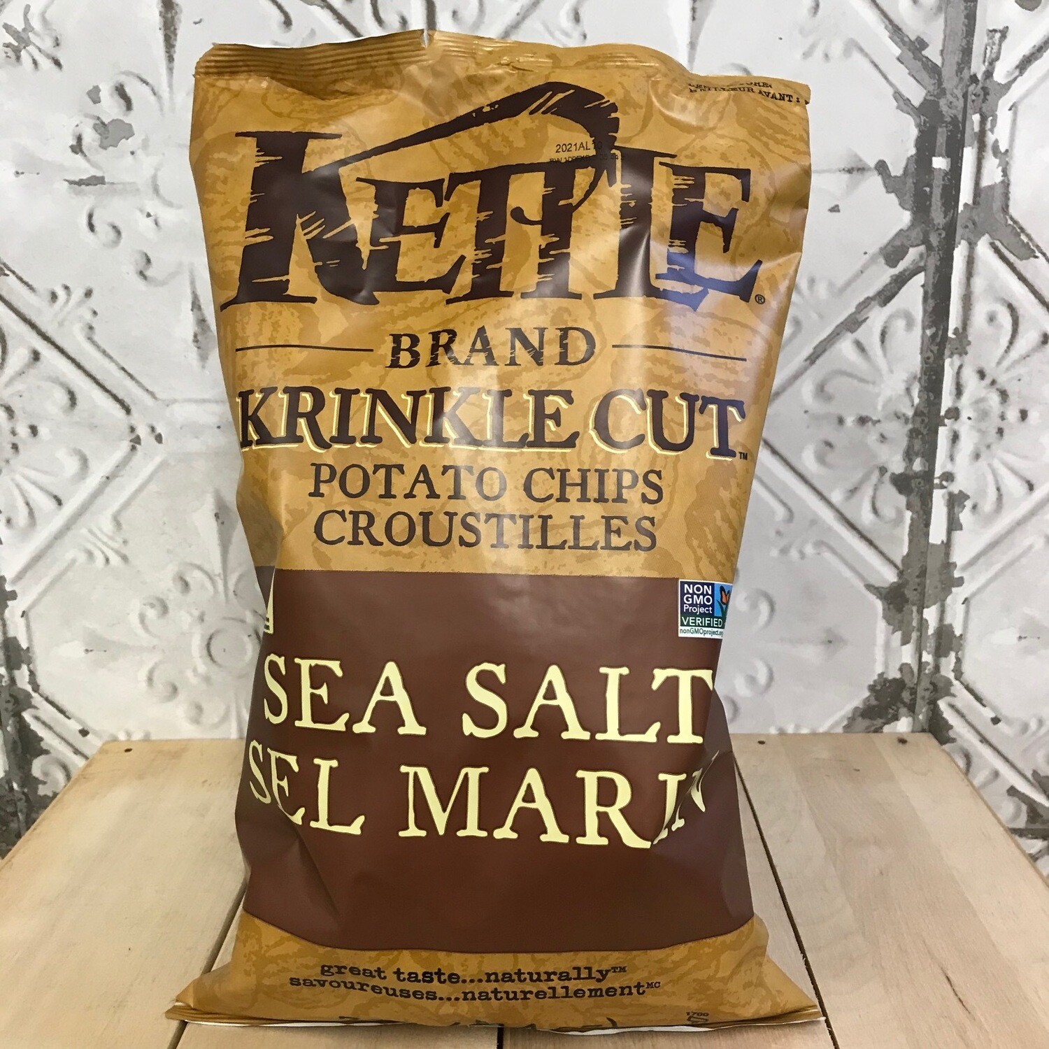 KETTLE BRAND Chips Sea Salt 397g KETTLE BRAND Chips Sea Salt 397g