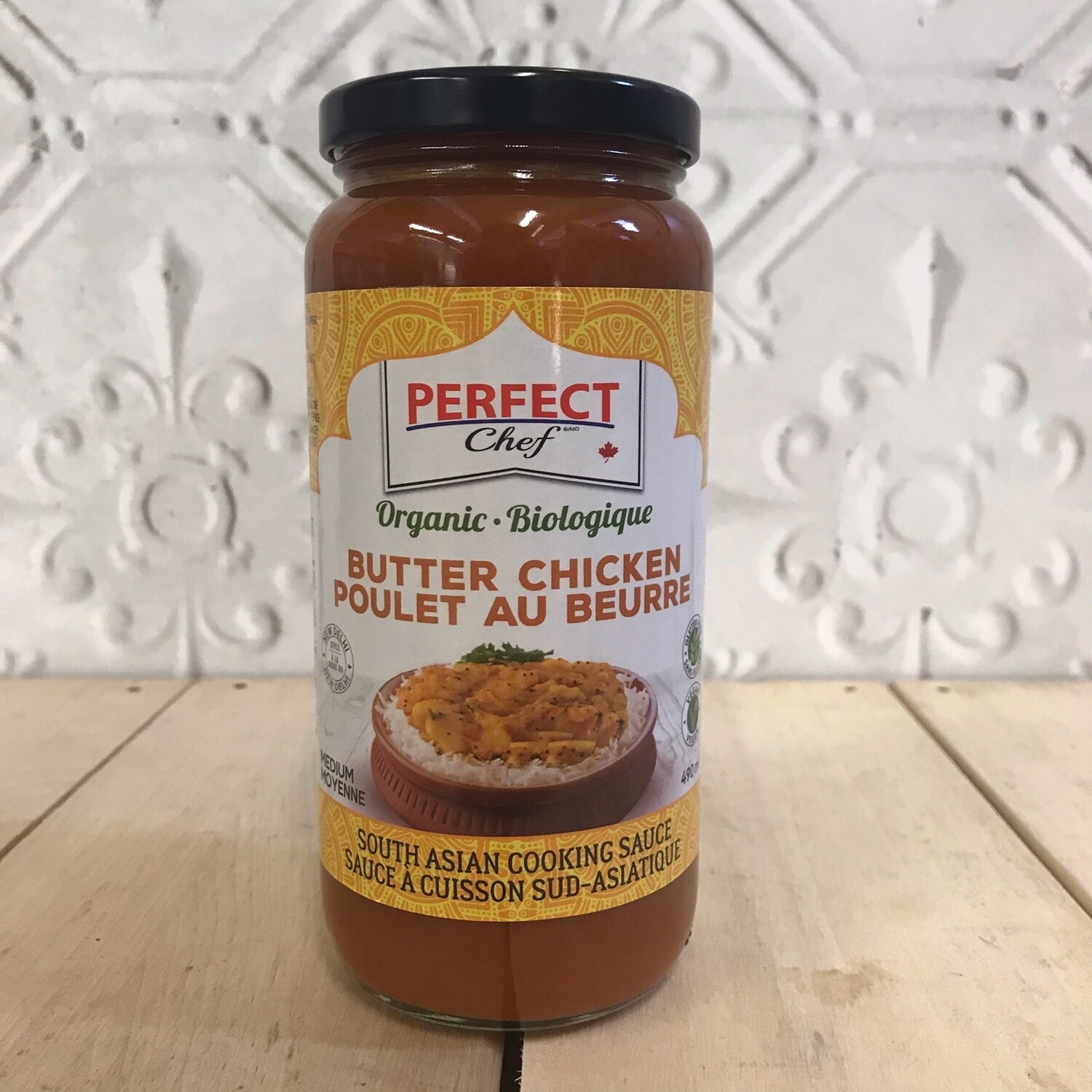 PERFECT CHEF Butter Chicken Cooking Sauce ORG 490mL PERFECT CHEF Butter Chicken Cooking Sauce ORG 490mL