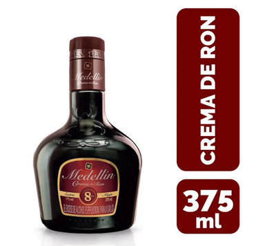 CREMA DE RON MEDELLIN 8 AÑOS X 375 ML