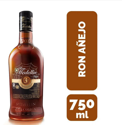 RON MEDELLIN 3 AÑOS X 750 ML