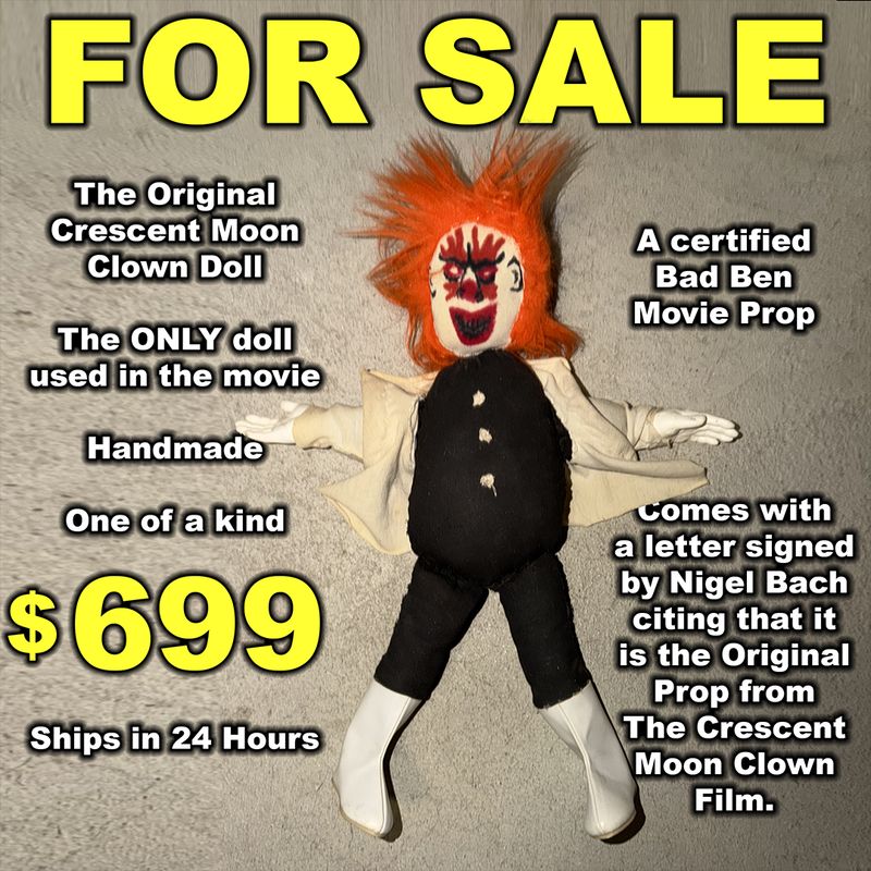 Own the ORIGINAL Crescent Moon Clown Doll